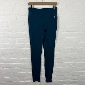Smartwool Women's Merino 250 Activewear Leggings Stretch Navy Blue Size M
